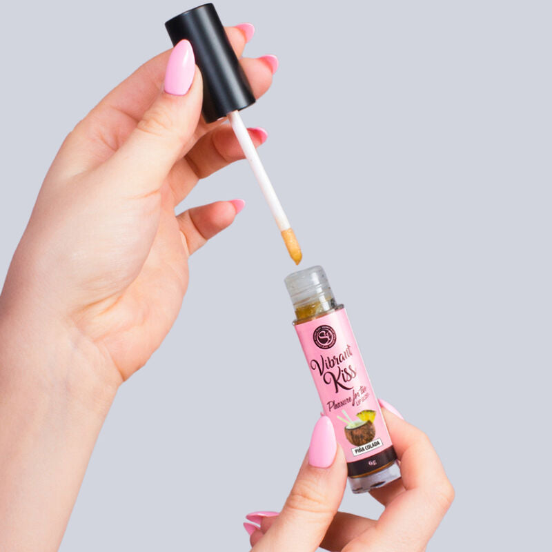 VIBRANT KISS Piña Colada: Lip Gloss Vibratório e Beijável | Diamora