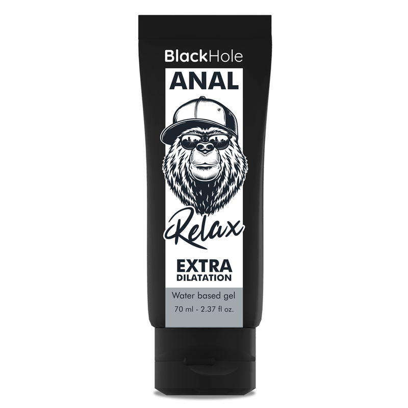 Frasco doseador de 70 ml do gel anal de base aquosa Black Hole.