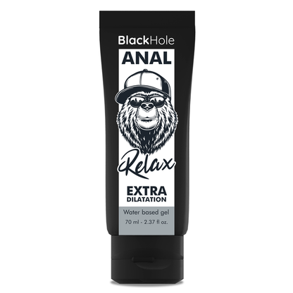 Frasco doseador de 70 ml do gel anal de base aquosa Black Hole.