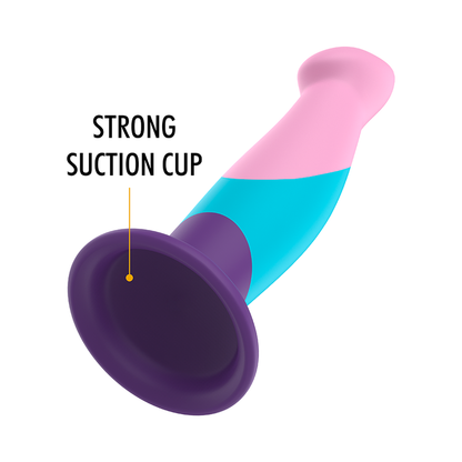 Mythology Garrick Pastel – Dildo Ergonómico de Silicone Cirúrgico Premium, Relevos Esculpidos e Ventosa de Fixação