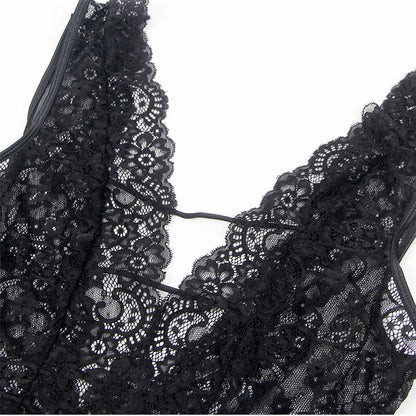 Subblime Body Sexy com Cinta-liga (Preto) – S/M - DIAMORA