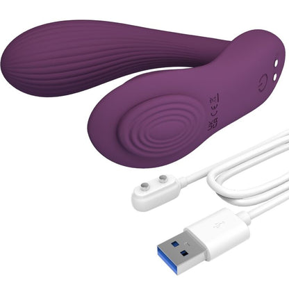 PRETTY LOVE - FRANZ MASSAGER E VIBRADOR APLICATIVO GRATUITO ROXO - DIAMORA