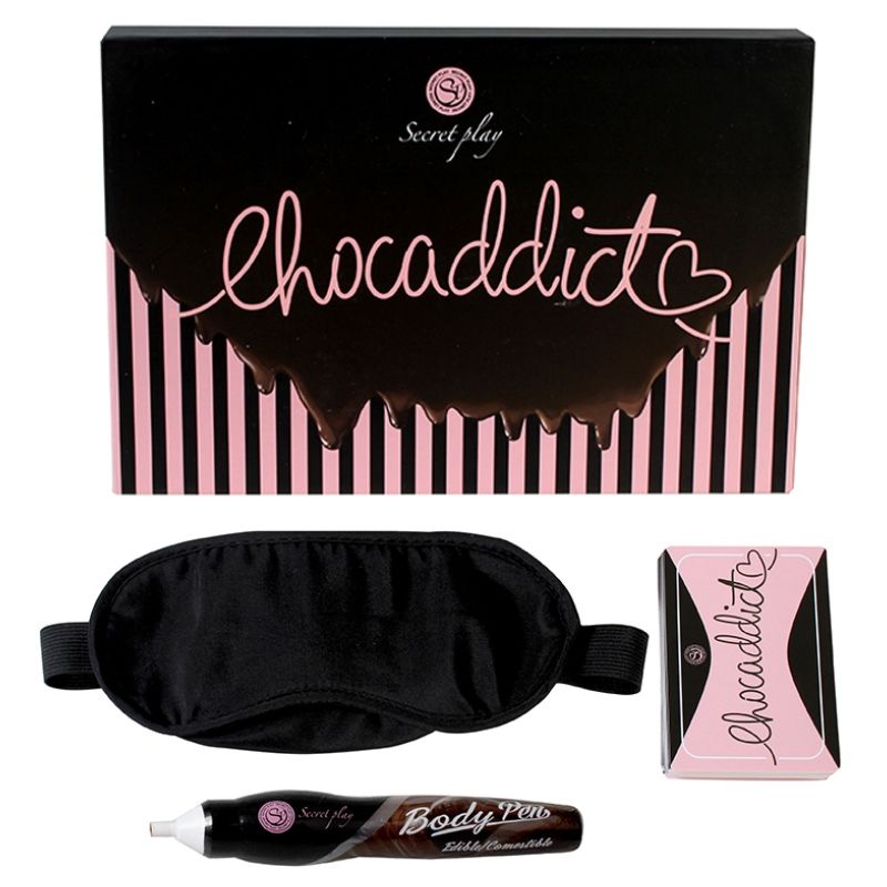Jogo Chocaddict Edição Chocolate Gourmet da DIAMORA, caixa com peças de jogos e chocolates para diversão e degustação.