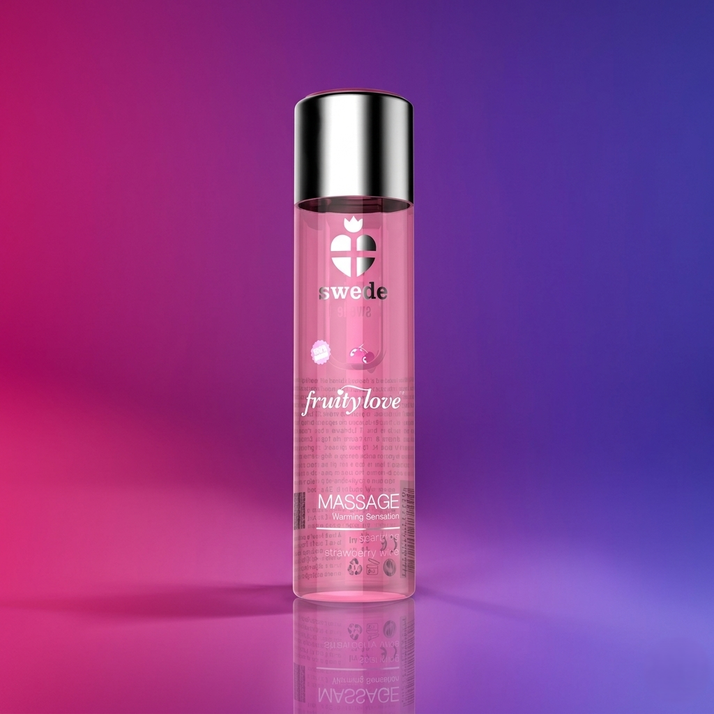 Óleo de Massagem Premium Strawberry Sparkling: Aroma sedutor e nutrição intensa. Diamora